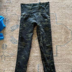 Spanx green camo leggings